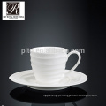 Hotel oceano linha moda elegância branco porcelana café copo espresso xícara xícara